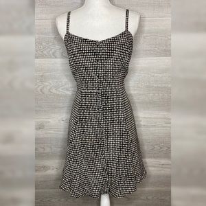 Vintage Button Down Black & Cream Dress Rampage 7